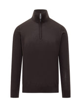 Paolo Pecora Brown Half-Zip Sweater - COLLEZIONE TEAM EC | $store$