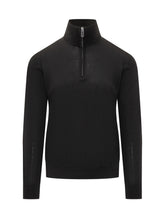 Paolo Pecora Black Half-Zip Sweater - COLLEZIONE TEAM EC | $store$