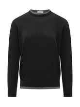 Paolo Pecora Black Crewneck Sweater - COLLEZIONE TEAM EC | $store$
