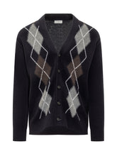 Paolo Pecora Blue Argyle Cardigan - COLLEZIONE TEAM EC | $store$
