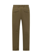 Paolo Pecora Military Green Pleated Pants - COLLEZIONE TEAM EC | $store$
