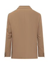 Paolo Pecora Beige Double-Breasted Blazer - COLLEZIONE TEAM EC | $store$