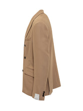 Paolo Pecora Beige Double-Breasted Blazer - COLLEZIONE TEAM EC | $store$