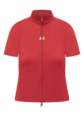 Courrèges red top with front zip - COLLEZIONE TEAM EC | $store$
