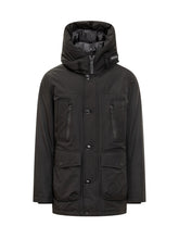 Black Technical Parka with Hood Woolrich - COLLEZIONE TEAM EC | $store$
