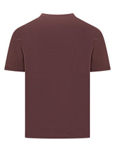 Lanvin Bordeaux Logo Embroidered T-shirt for Men - COLLEZIONE TEAM EC | $store$