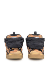 Lanvin Curb Sneakers in Brown Leather and Mesh - COLLEZIONE TEAM EC | $store$