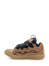 Lanvin Curb Sneakers in Brown Leather and Mesh - COLLEZIONE TEAM EC | $store$