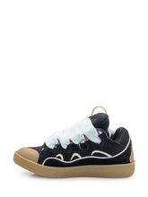 Lanvin Curb Sneakers in Black Leather and Mesh - COLLEZIONE TEAM EC | $store$