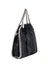 Borsa Falabella Tiny Stella McCartney in Eco Pelliccia Nera - Borse A Spalla Donna | $store$