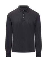 Zegna Blue Long Sleeve Cotton Polo - COLLEZIONE TEAM EC | $store$