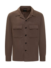 Zegna Brown Wool Overshirt - COLLEZIONE TEAM EC | $store$