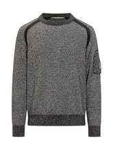 Maglione in Lana Grigio con Taschino e Logo C.P. Company - Abbigliamento Uomo | $store$