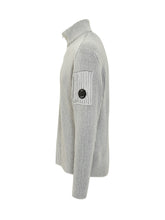 C.P. Company Maglia a Coste con Mezza Zip e Tasca Lente - Abbigliamento Uomo | $store$