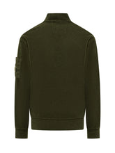 C.P. Company Felpa Verde con Mezza Zip - Abbigliamento Uomo | $store$