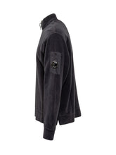 C.P. Company Felpa Nera con Mezza Zip - Abbigliamento Uomo | $store$