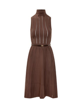 Abito smanicato marrone Elisabetta Franchi - Abbigliamento Donna | $store$