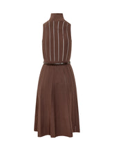 Abito smanicato marrone Elisabetta Franchi - Abbigliamento Donna | $store$