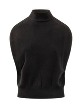 Black Turtleneck Vest SEMICOUTURE - COLLEZIONE TEAM EC | $store$