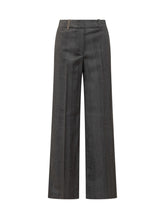 Peserico Grey Wide-Leg Pants - COLLEZIONE TEAM EC | $store$