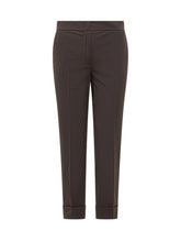 PT Torino Women s Brown Cuffed Trousers - COLLEZIONE TEAM EC | $store$