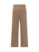 PT Torino Camel Wide-Leg Wool Trousers - COLLEZIONE TEAM EC | $store$