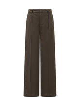 PT Torino Brown Wide-Leg Trousers - COLLEZIONE TEAM EC | $store$