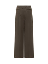 PT Torino Brown Wide-Leg Trousers - COLLEZIONE TEAM EC | $store$