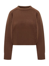 LouLou Studio Brown Wool Crew Neck Sweater - COLLEZIONE TEAM EC | $store$