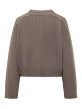 LouLou Studio Taupe Wool Crew Neck Sweater - COLLEZIONE TEAM EC | $store$