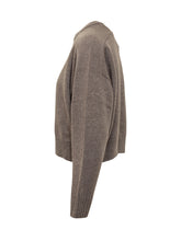 LouLou Studio Taupe Wool Crew Neck Sweater - COLLEZIONE TEAM EC | $store$
