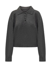 Loulou Studio Grey Cashmere Polo Sweater - COLLEZIONE TEAM EC | $store$