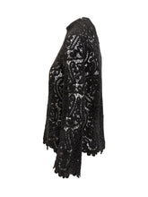 Loulou Studio Black Lace Long-Sleeve Top - COLLEZIONE TEAM EC | $store$