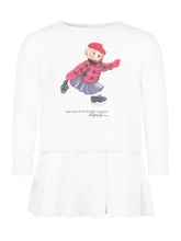 Polo Ralph Lauren Kids Abito Bianco con Polo Bear - Abbigliamento Bambini | $store$