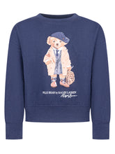 Polo Ralph Lauren Kids Felpa Blu con Polo Bear - Abbigliamento Bambini | $store$