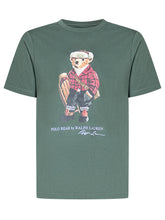 T-shirt Verde con Orsetto Polo Ralph Lauren Kids - Abbigliamento Bambini | $store$