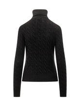 Polo Ralph Lauren Black Cable Knit Turtleneck - COLLEZIONE TEAM EC | $store$