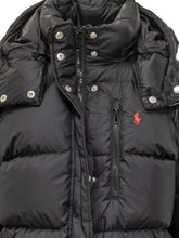 Polo Ralph Lauren Black Down Jacket with Red Logo - COLLEZIONE TEAM EC | $store$