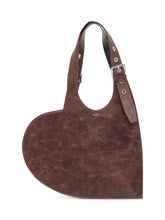 Coperni Belt Heart Tote Bag in Brown Leather - COLLEZIONE TEAM EC | $store$