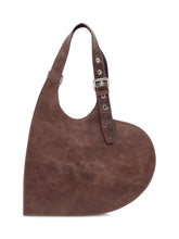 Coperni Belt Heart Tote Bag in Brown Leather - COLLEZIONE TEAM EC | $store$