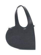 Coperni Mini Heart Tote Bag in Black Leather - COLLEZIONE TEAM EC | $store$