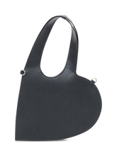 Coperni Mini Heart Tote Bag in Black Leather - COLLEZIONE TEAM EC | $store$