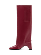 Coperni Bridge Bordeaux Leather Boots - COLLEZIONE TEAM EC | $store$