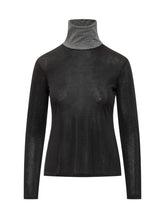 Dolcevita Nero con Collo Lurex PURO TATTO - Abbigliamento Donna | $store$