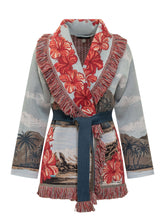 Alanui Cardigan with Tropical Pattern and Red Flowers - Alanui | $store$