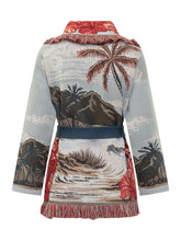 Alanui Cardigan with Tropical Pattern and Red Flowers - Alanui | $store$