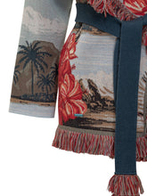 Alanui Cardigan with Tropical Pattern and Red Flowers - Alanui | $store$