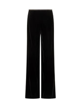 Emporio Armani Velvet Wide-Leg Pants - COLLEZIONE TEAM EC | $store$