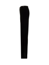 Emporio Armani Velvet Wide-Leg Pants - COLLEZIONE TEAM EC | $store$