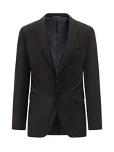 Blazer Monopetto Nero Emporio ArmanI - Abbigliamento Uomo | $store$